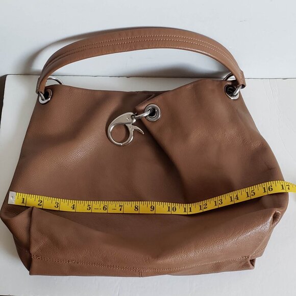 SIMPLY VERA WANG Leather Oversized Bag Huge Snap Hook Minimalist - Picture 5 of 16
